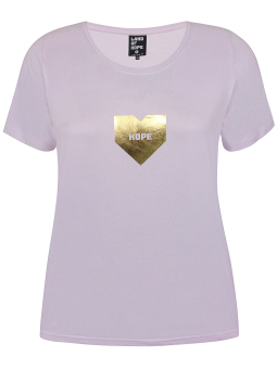 Zhenzi Lilla t-shirt i lækker økologisk bomuld med guld tryk