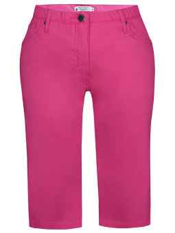 Zhenzi TWIST - Pinke capri bukser i viskose med stretch