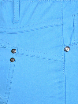 Zhenzi TWIST - Blå capri bukser i strækbar bengalin