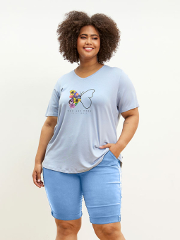 STEP - Plus Size Shorts fra Zhenzi