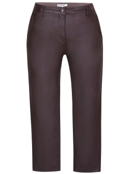 TWIST - Sorte leggings med lommer i blød strækbar skind look