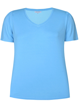 Zhenzi BRINLEY - Lyseblå jersey t-shirt med v-hals