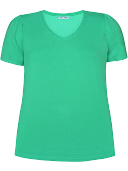 Zhenzi BRINLEY - Grøn jersey t-shirt med v-hals