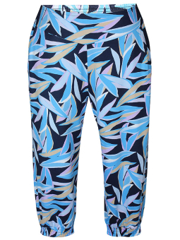 Zhenzi CADENCE - 3/4 jersey bukser i blåt mønster