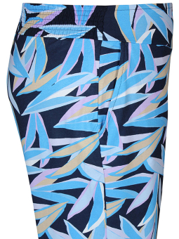 Zhenzi CADENCE - 3/4 jersey bukser i blåt mønster