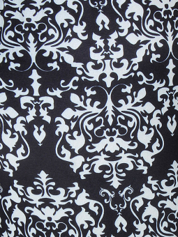 Zhenzi Susa - Sorte 3/4 leggings med lyst print