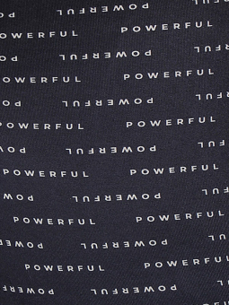 Zhenzi SUSA - Capri leggings med ´POWERFUL´ print