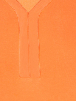 Zhenzi KACEY - Orange jersey top med V-hals