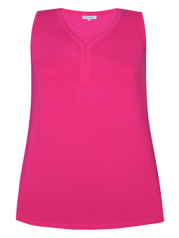 Zhenzi KACEY - Pink jersey top med V-hals