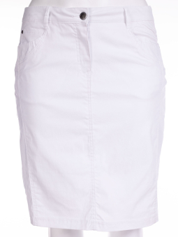 Zhenzi Hvid nederdel med stretch og skånebukser