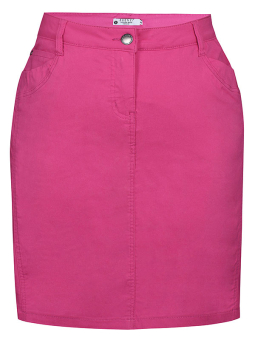 JAZZY - Pink 3/4 bukser i strækbar viskose med lommer
