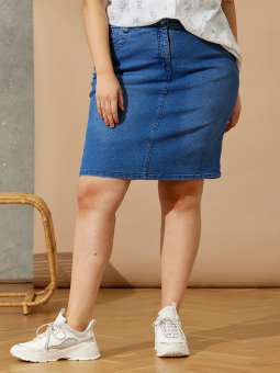 TRINITY - Hvid bomulds bluse med broderi anglaise