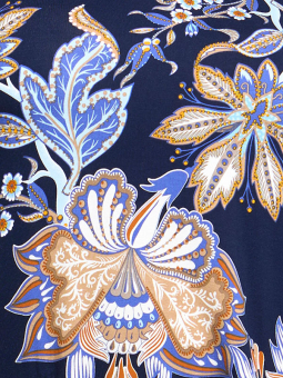 Zhenzi COLETTE - Blå jersey tunika med print