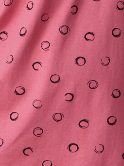 Zhenzi ALBERTA - Mørk rosa bomulds T-shirt