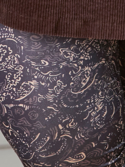 Zhenzi SUSA - Sort printede leggings
