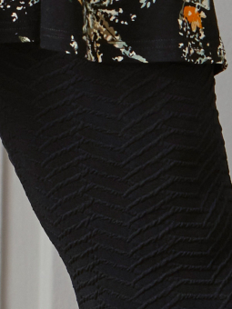 Zhenzi ROMY - Sorte leggings med struktur