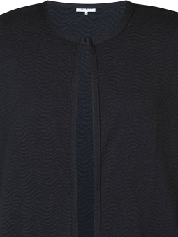 Zhenzi REIMER - Sort cardigan med jacquard struktur