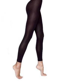 NEW YORK - Sorte seamless leggings i blød microfiber