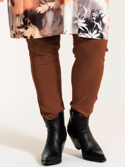 Gozzip CLARA - Brune leggings i kraftig kvalitet