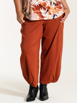 Gozzip CLARA - Brændt orange culotte bukser i viskose bengalin