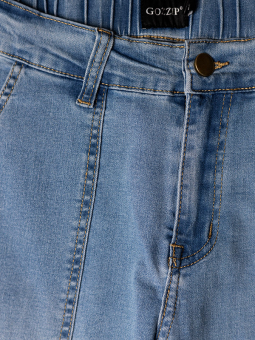 Gozzip CLARA - Lyseblå culotte bukser i strækbar denim