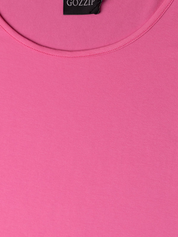 Gozzip GITTE - Pink t-shirt i god viskose jersey 