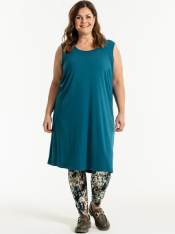 Gozzip GITTE - Petrolumsblå kjole/ tunika i viskosejersey