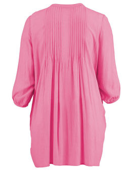 Gozzip JOHANNE - Lyserød skjorte tunika med lommer