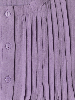 Gozzip JOHANNE - Viskose skjorte tunika i lys lilla med lommer