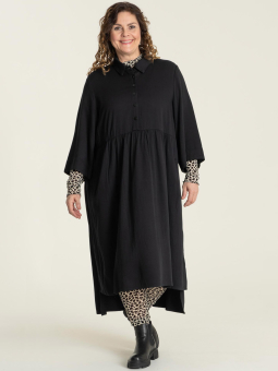Gozzip Susanne - Lækker sort viskose kjole