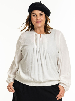 GABRIELLA - Plus Size Bluse fra Gozzip