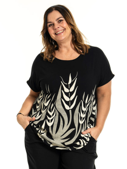 GITTE - Plus Size T-shirt fra Gozzip