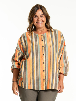ANN-MARI - Plus Size Bluse fra Gozzip