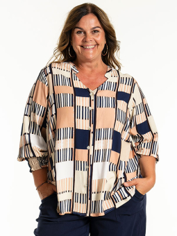 GHITA - Plus Size Bluse fra Gozzip