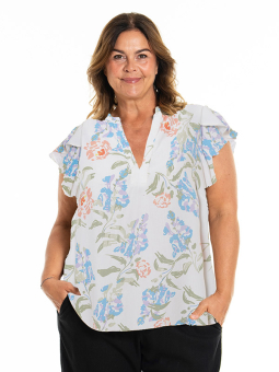 KARUNA - Plus Size Bluse fra Gozzip