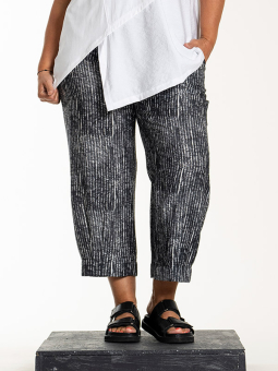 LINNA - Plus Size Bukser fra Gozzip Black