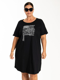 LILLY - Plus Size Tunika fra Gozzip Black