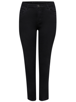 Adia MONACO - Sorte strækbar jeans med høj talje