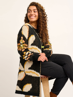 Adia Mønstret strik cardigan