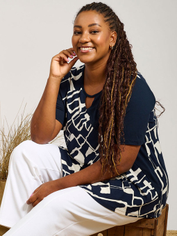 MAGRETHE SIA - Plus Size Bluse fra Pont Neuf