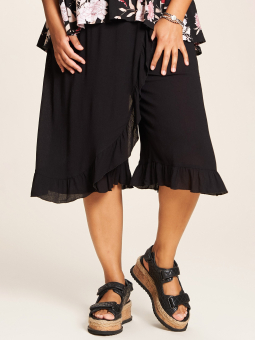 Sigrid - Sort kjole i lækker viskose jersey med smart print