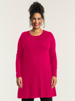 Sandgaard AMSTERDAM - Lang pink basis bluse med A-facon