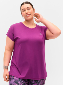 Zizzi Lilla trænings T-shirt med korte ærmer