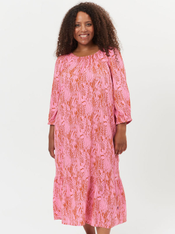 BETSY - Grøn viskose bluse med broderi