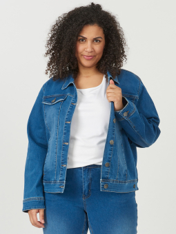 MONACO - Lyse strækbar jeans med høj talje