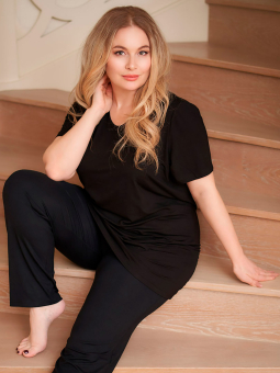 Plus Size Natbluse fra Plaisir