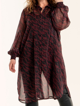 GITTE - Kongeblå kjole / tunika i viskose jersey