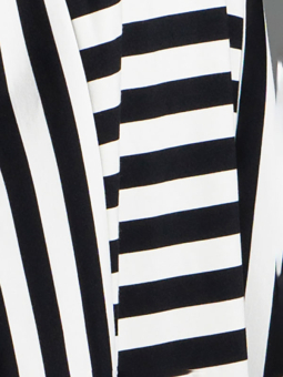 Gozzip Black MATILDA - Lang tunika med sort hvide striber