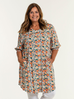 Gozzip AMALIE - Tunika med blomsterprint