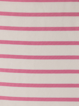 Gozzip GITTE - Hvid T-shirt med pinke striber